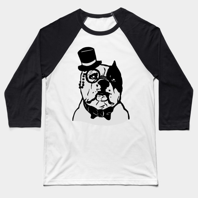 The Dapper Gentleman Baseball T-Shirt by sewarren71